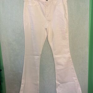 Hollister White Denim Flare Retro Jeans size 7R 28x32